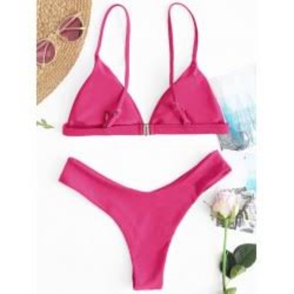 ❌LAST ONE❌Fucsia Print Cheeky Bikini - Picture 2 of 4